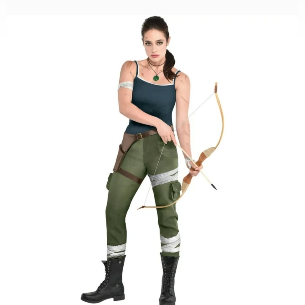 Tomb Raider Costume Pants, Size Medium - Picture 3 of 3